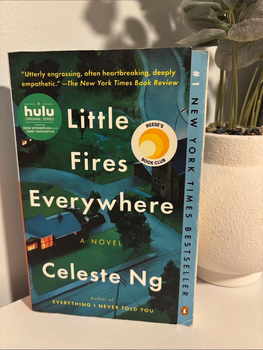 Original Penguin Book Cover Blue Green Novel Art